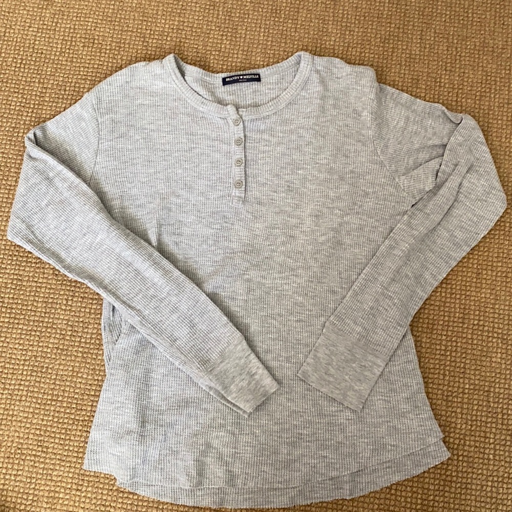 Gray sweater from Brandy Melville
